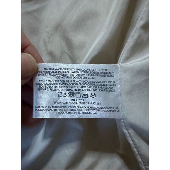 Woolrich down blend puffer cream vest xl - Picture 9 of 9